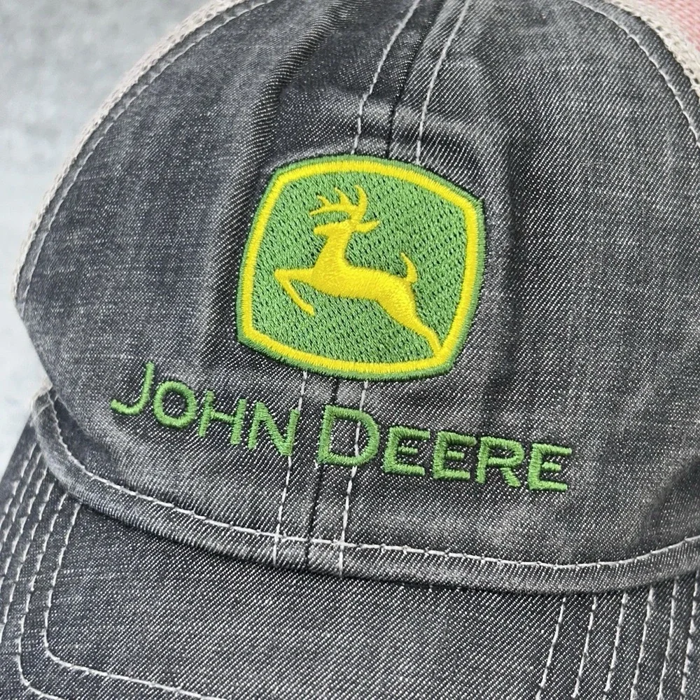 John‎ Deere Toddler Trucker Hat Snapback Gray Mesh Logo Cap OSFM
